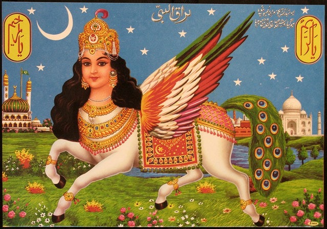 Buraq with Taj Mahal